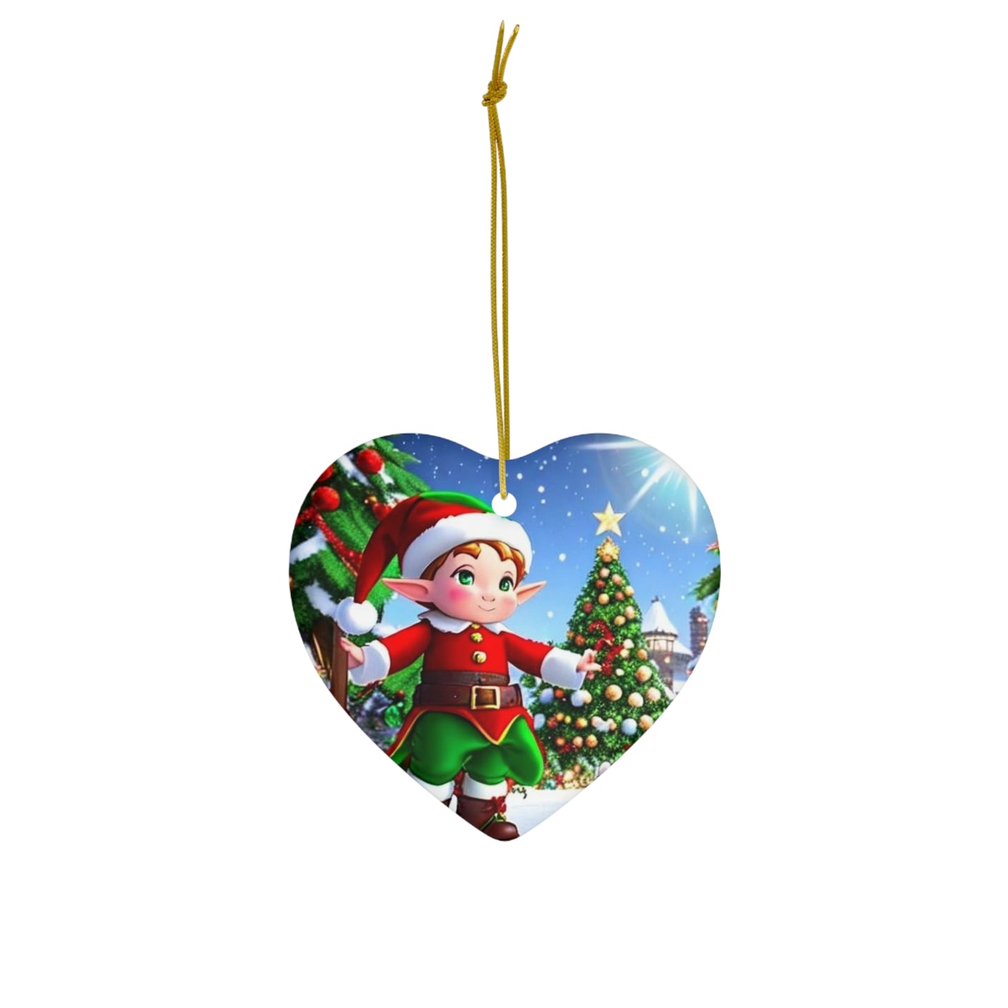Ceramic Ornament, 4 Shapes