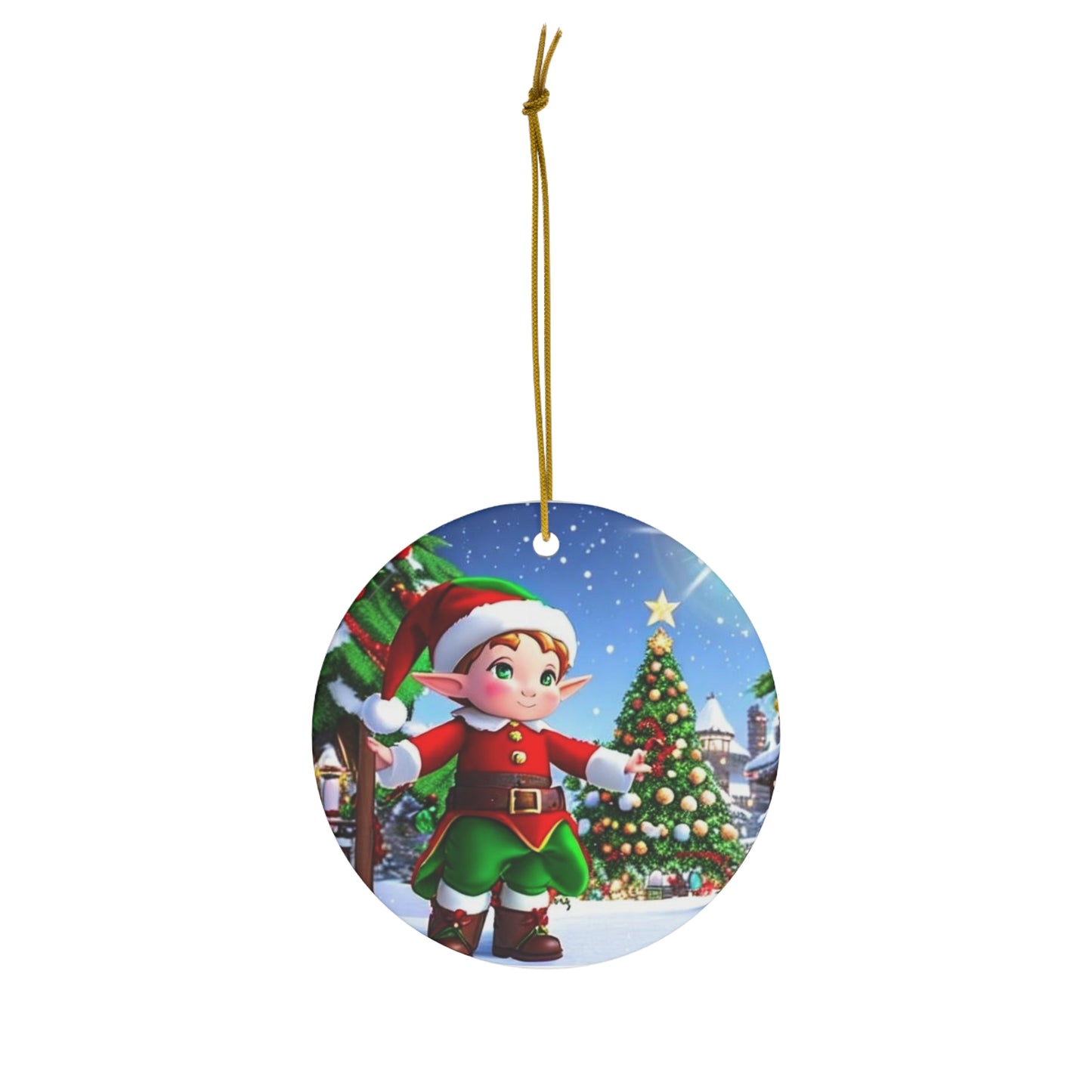 Ceramic Ornament, 4 Shapes