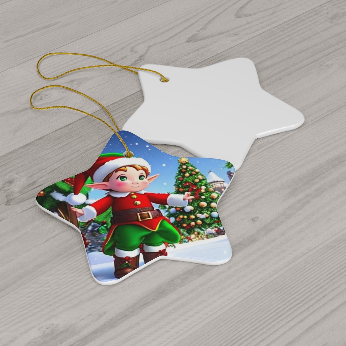 Ceramic Ornament, 4 Shapes