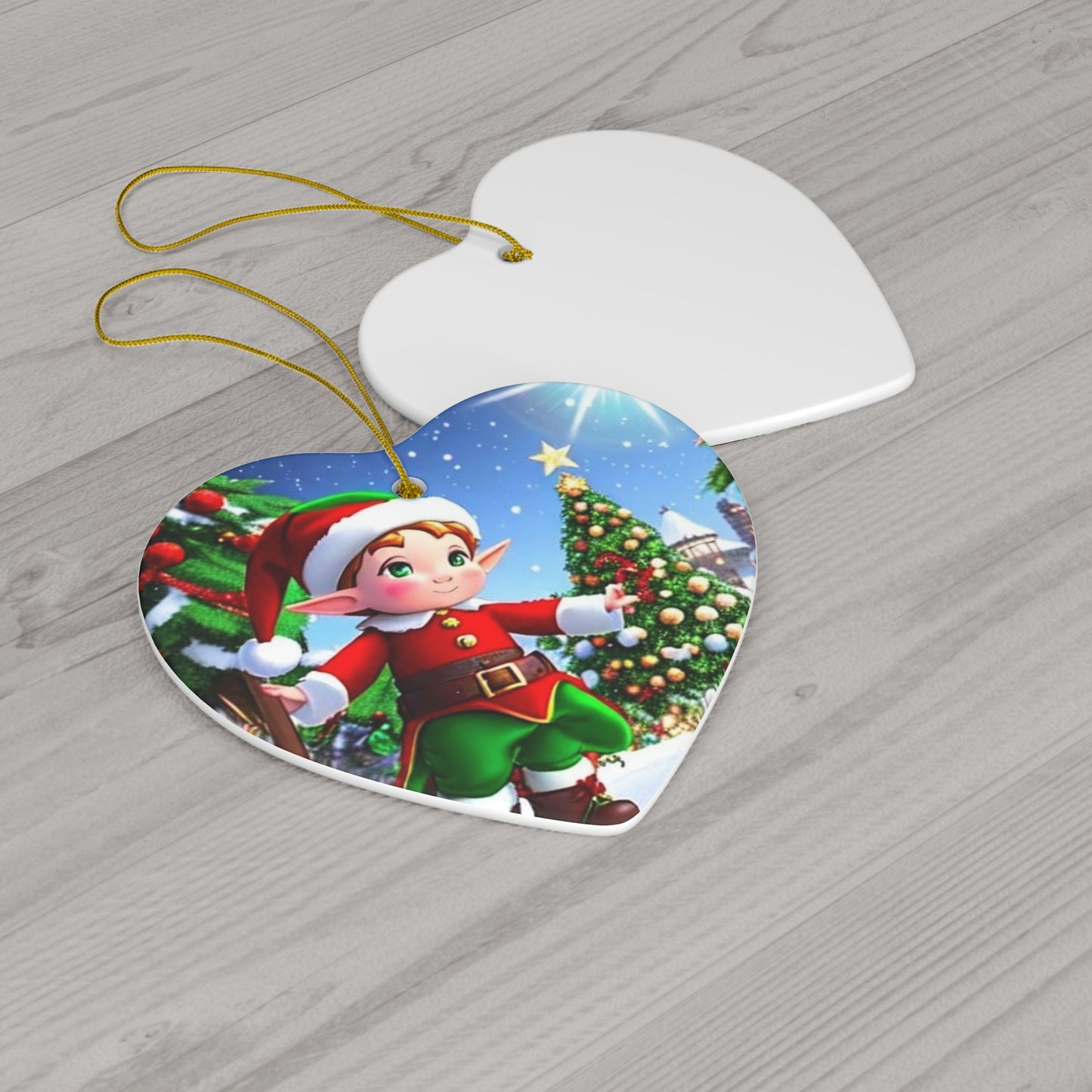 Ceramic Ornament, 4 Shapes