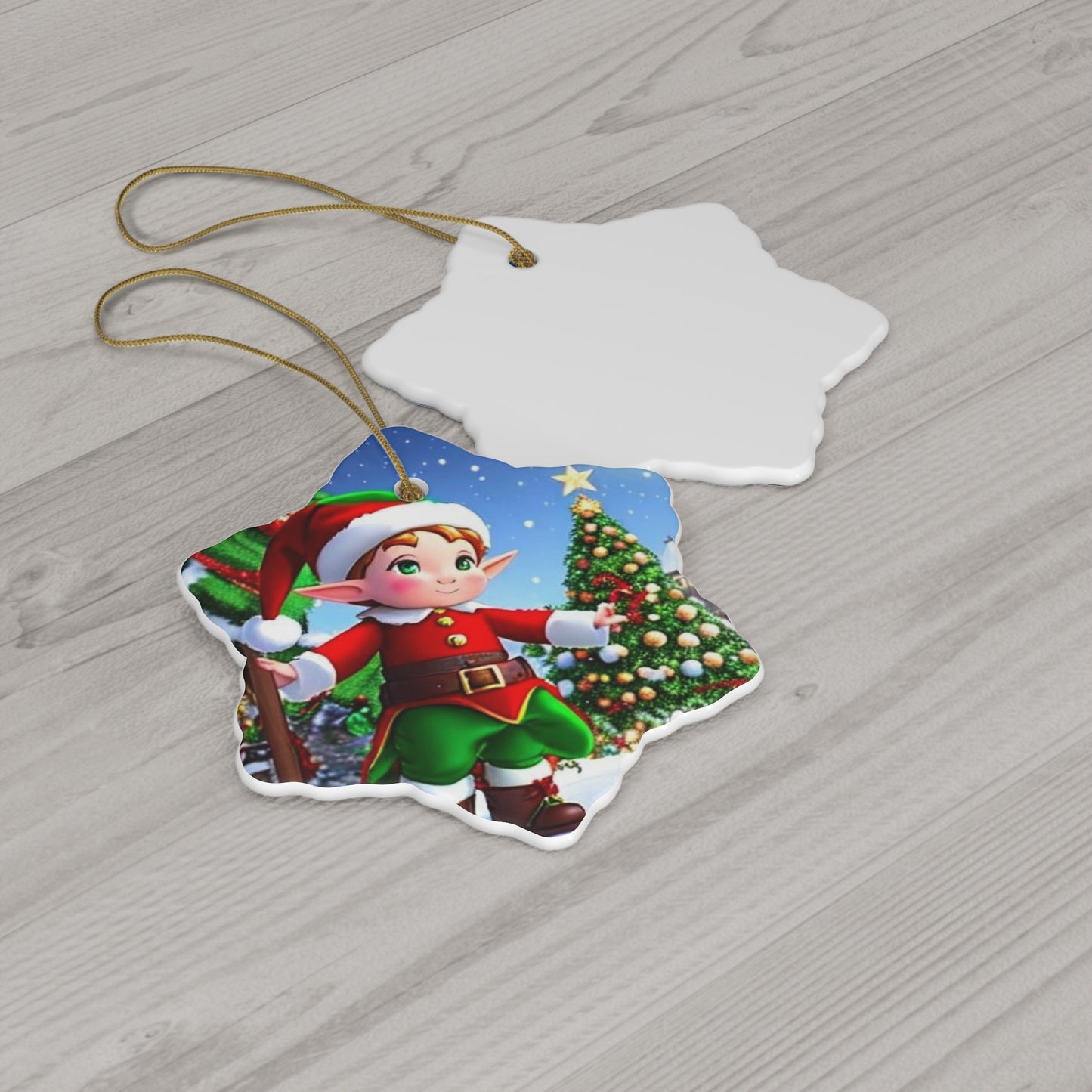 Ceramic Ornament, 4 Shapes