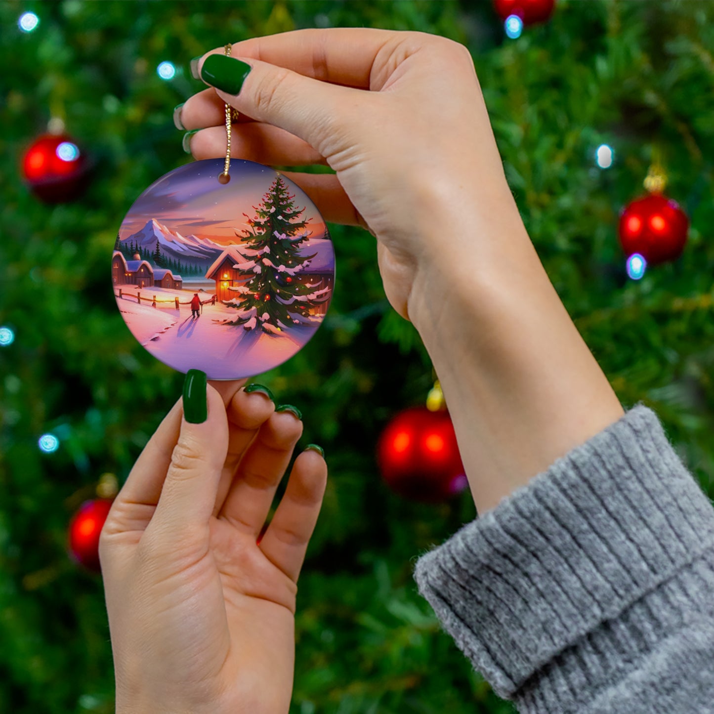 Ceramic Ornament, 4 Shapes
