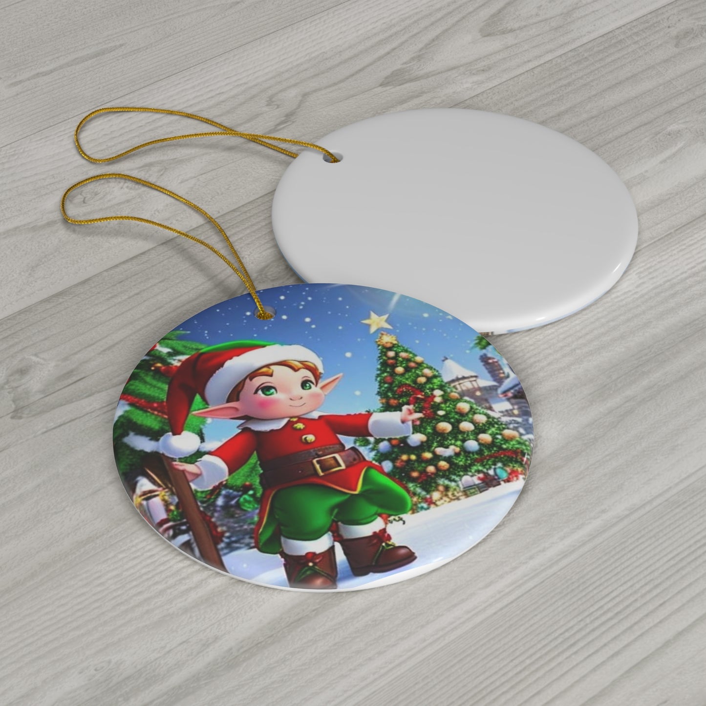 Ceramic Ornament, 4 Shapes