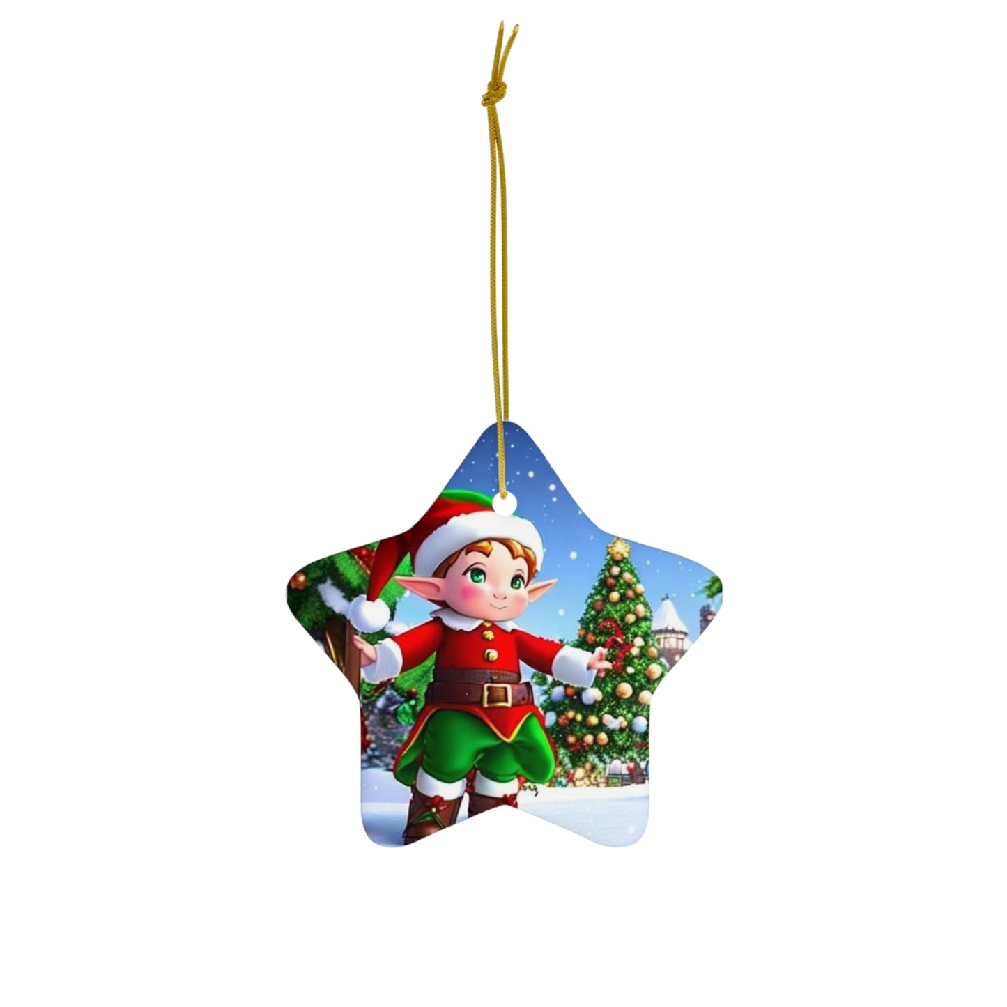 Ceramic Ornament, 4 Shapes