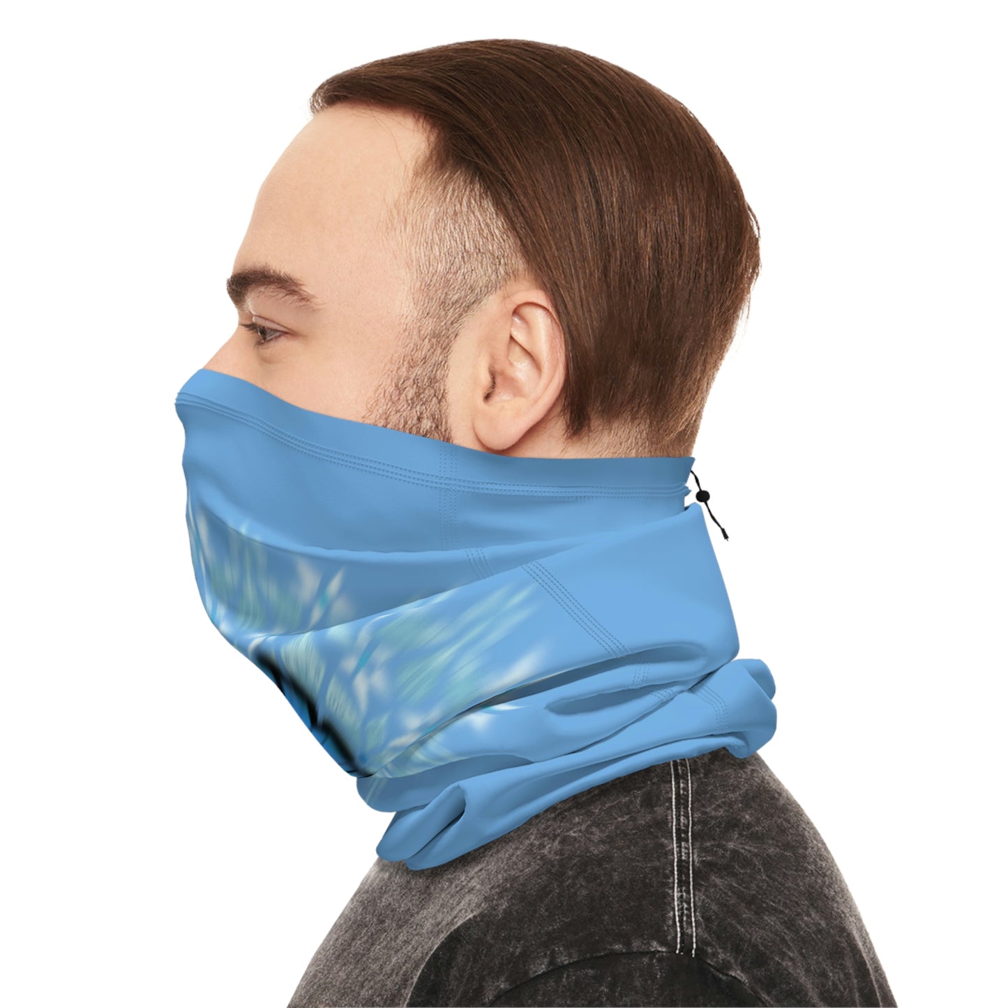 Winter Neck Gaiter With Drawstring