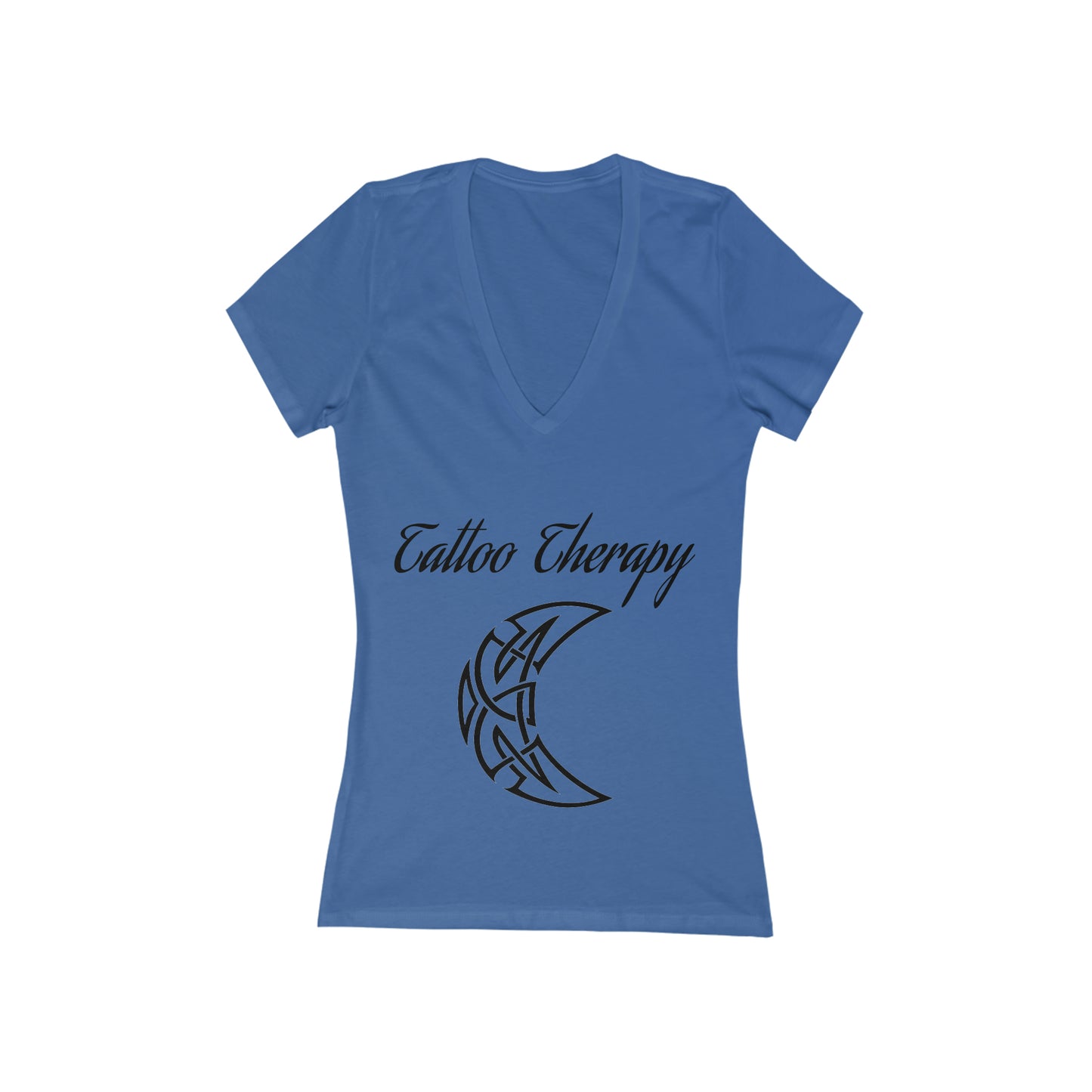 Women's Jersey Short Sleeve Deep V-Neck Tee