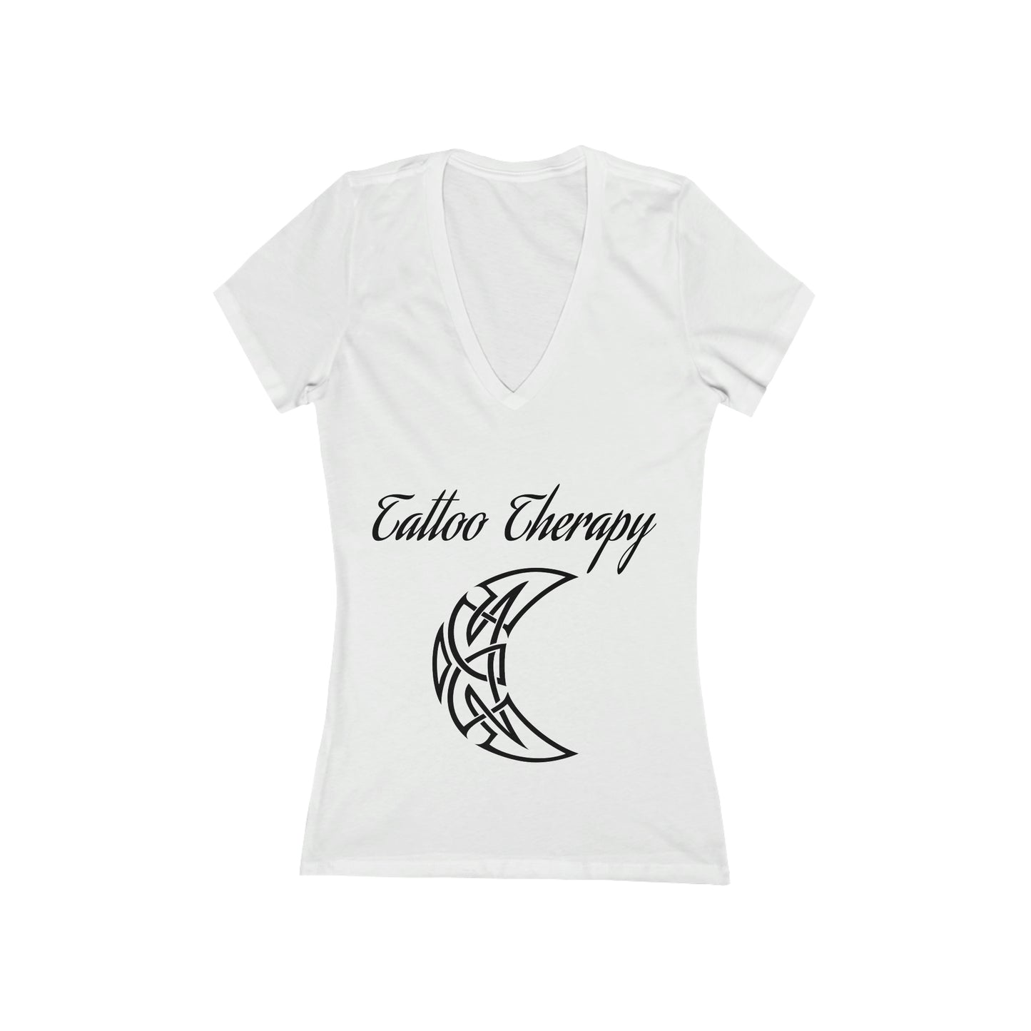 Women's Jersey Short Sleeve Deep V-Neck Tee