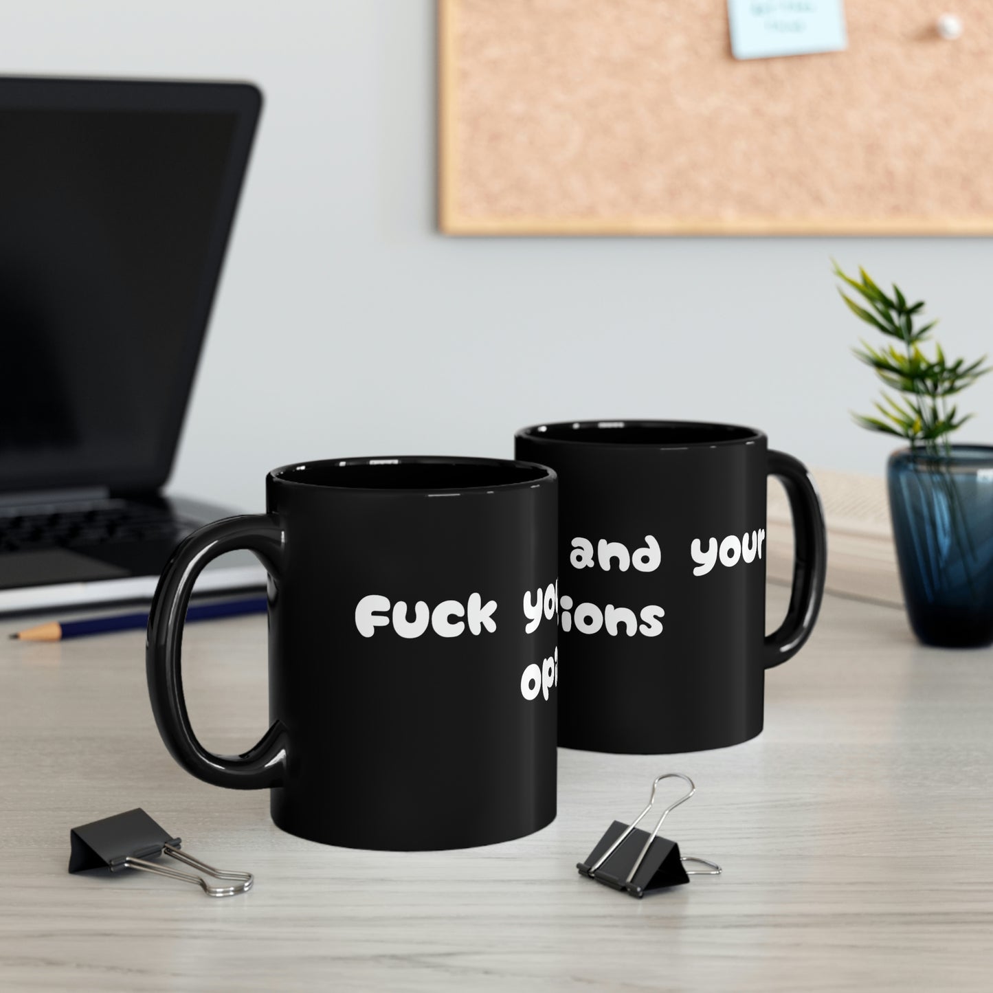 11oz Black Mug