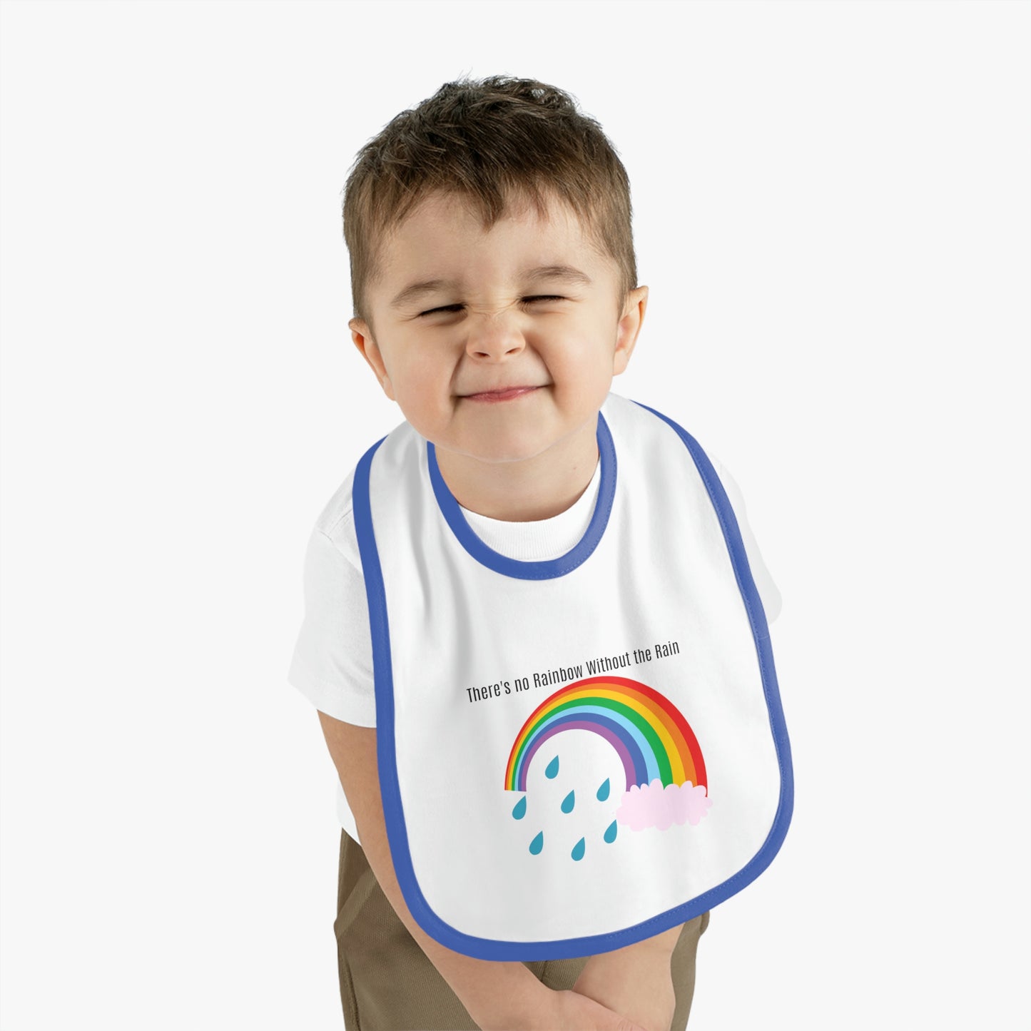 Baby Contrast Trim Jersey Bib