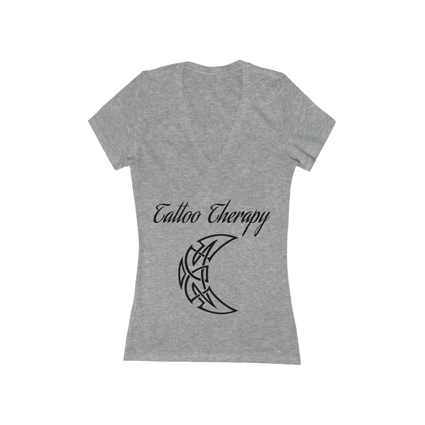 Women's Jersey Short Sleeve Deep V-Neck Tee