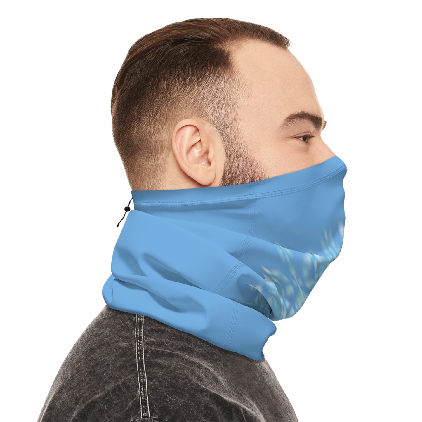 Winter Neck Gaiter With Drawstring