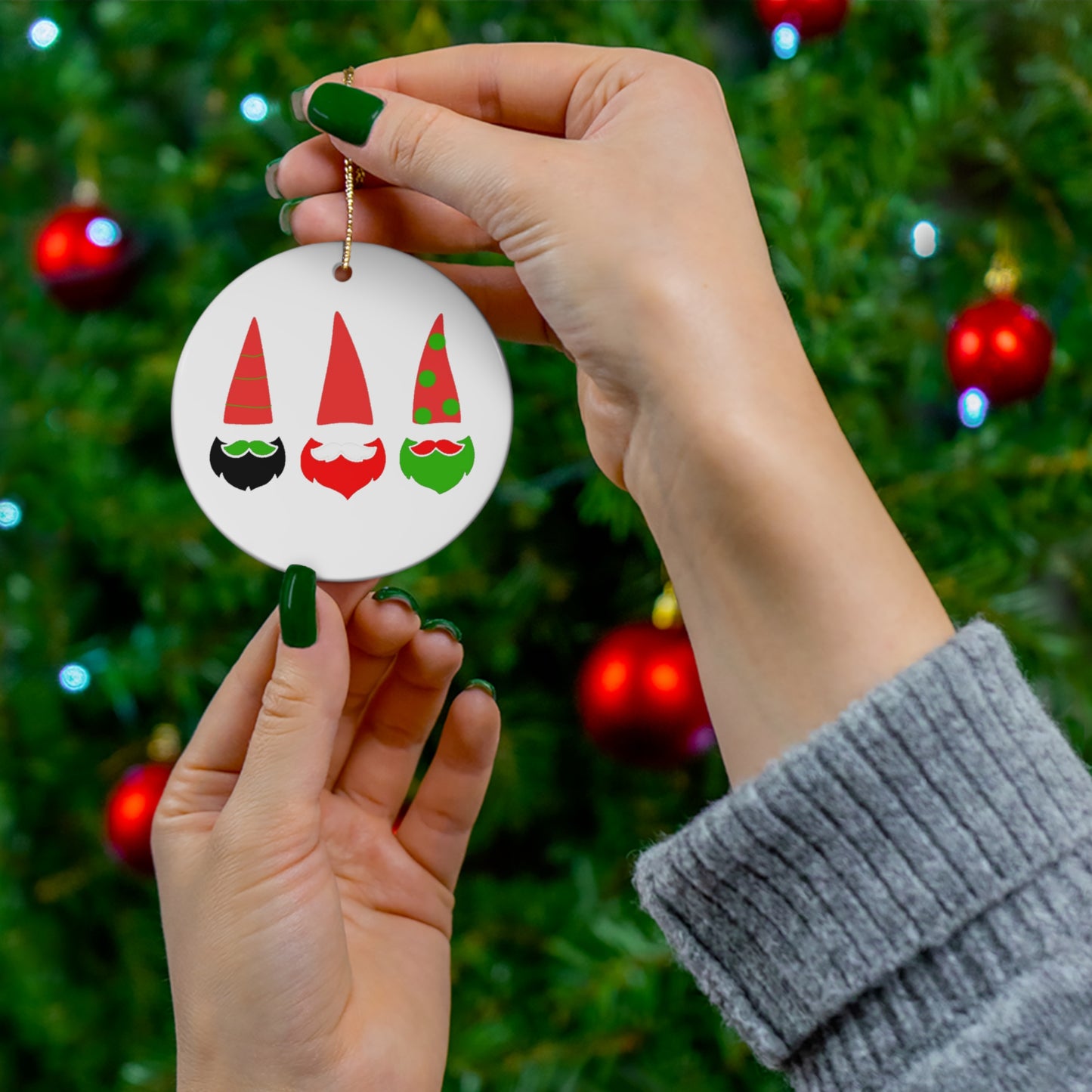 Ceramic Ornament, 4 Shapes