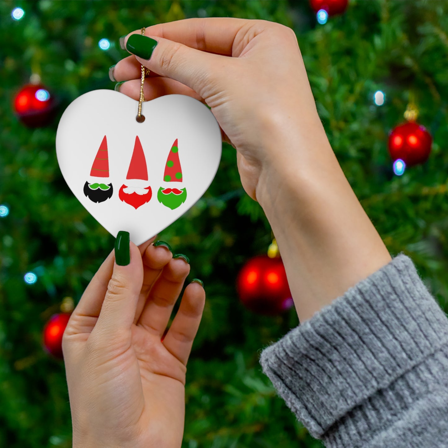 Ceramic Ornament, 4 Shapes