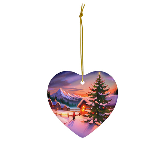 Ceramic Ornament, 4 Shapes