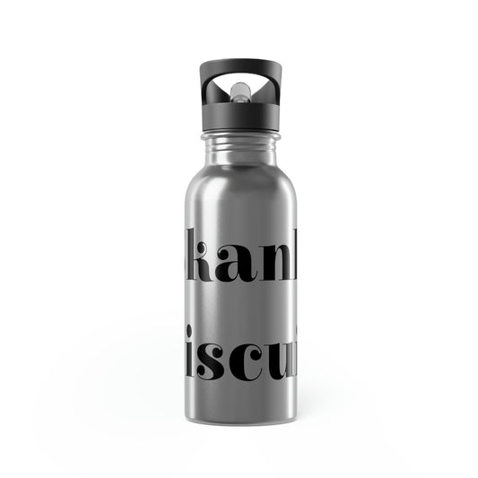 Stainless Steel Water Bottle With Straw, 20oz